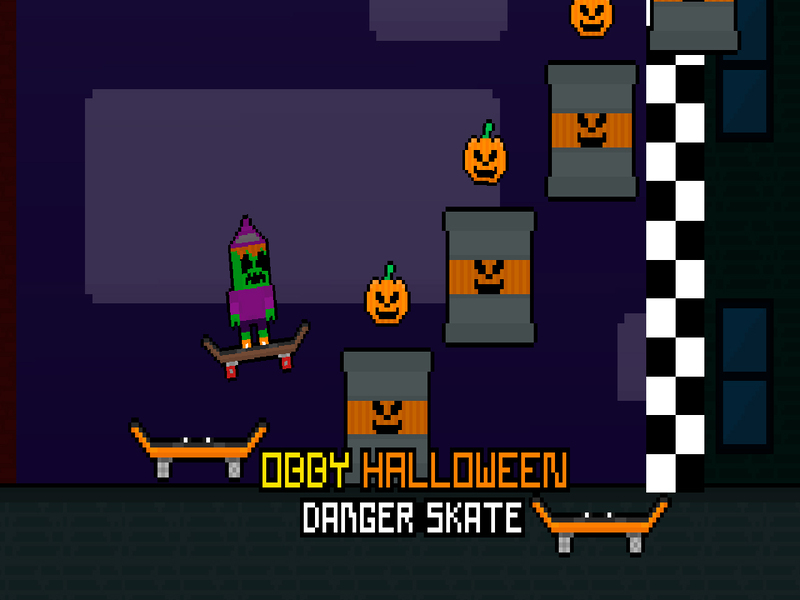 Peli Obby Halloween Danct Skate verkossa