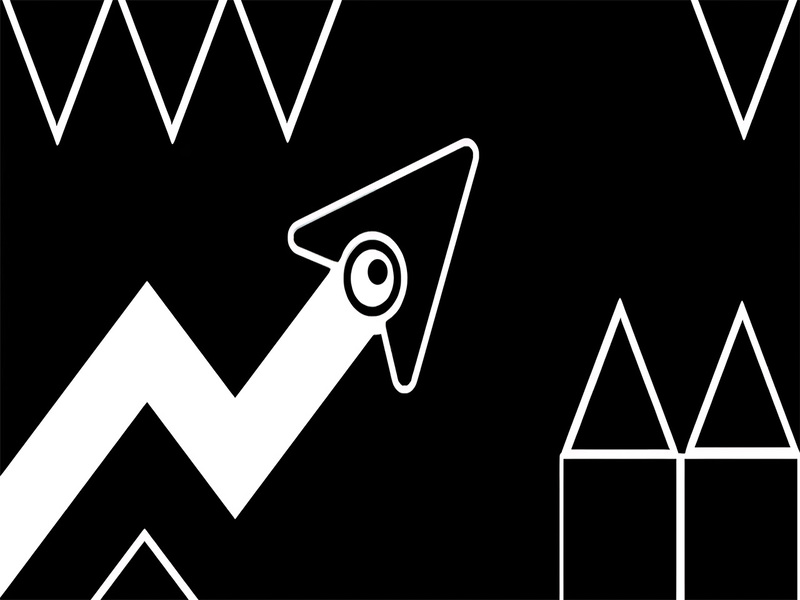 Peli Geometrian nuoli verkossa