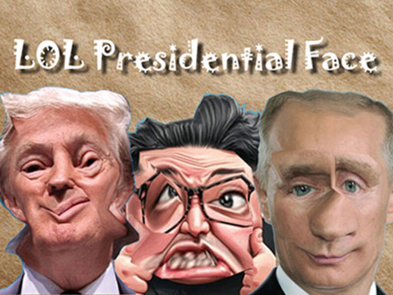 Peli Lol presidentin kasvot verkossa