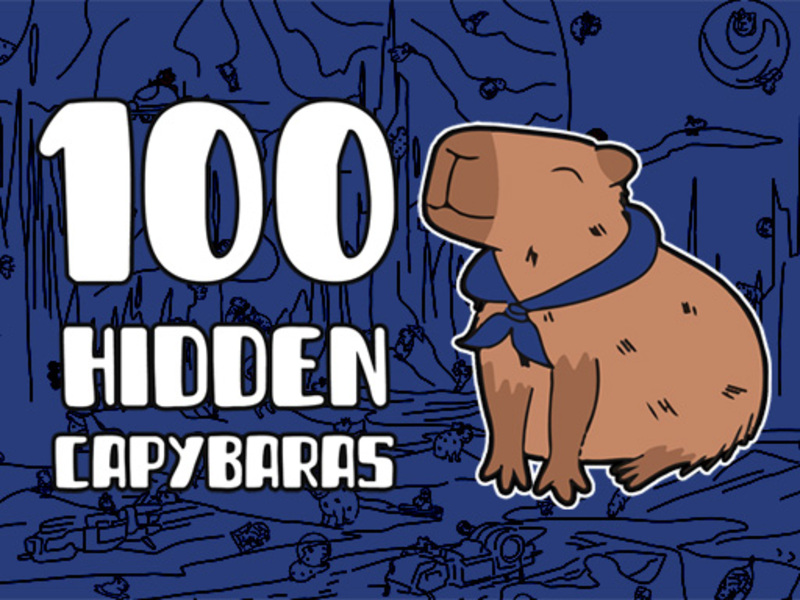 Peli 100 piilotettua capybaraa verkossa