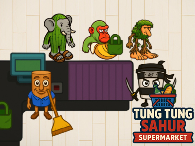 Peli Tung tung sahur supermarket verkossa