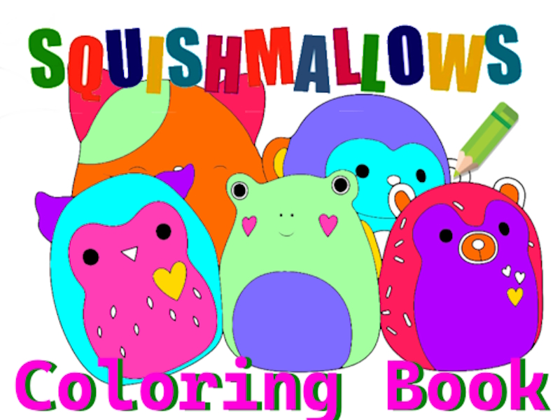 Peli Squishmallow-värityskirja verkossa
