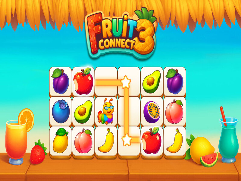 Peli Fruit Connect 3 verkossa