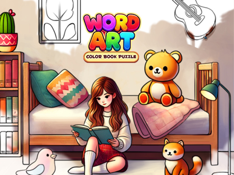 Peli Word Art: Color Book Puzzle verkossa