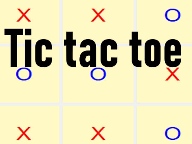 Peli TIC TAC TOE verkossa
