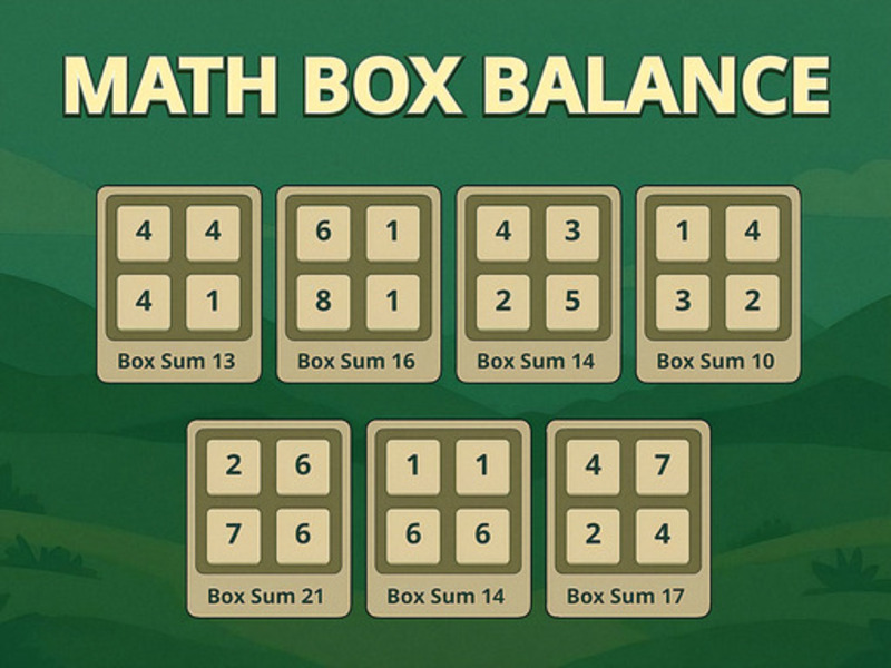 Peli Matematiikkalaatikko verkossa